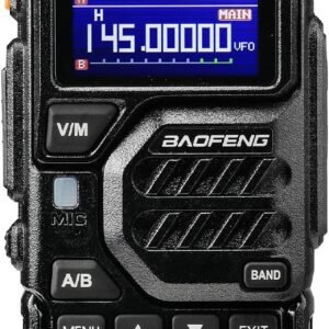 BAOFENG K5PLUS Dual-Band Ham Radio Long Range, UHF VHF 10W Tri-Power Two Way Radio with FM Airband, 2500mAh Battery, 999CH, Frequency Copy, Scramble, CHIRP Compatible